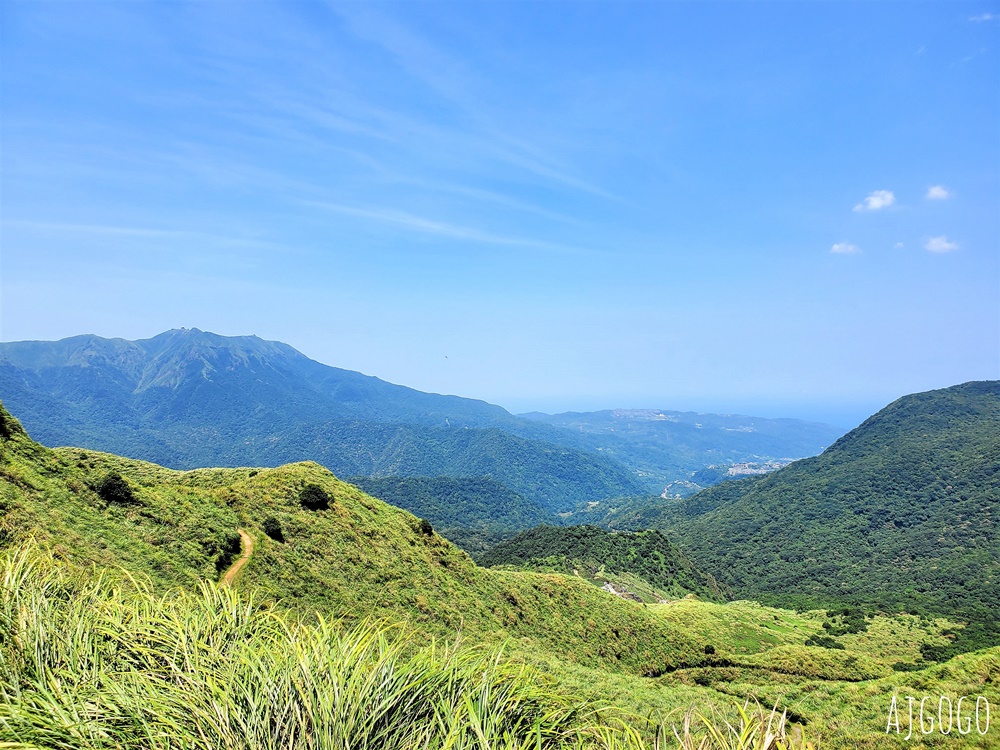 2026台北景點 擎天崗草原中央步道 陽明山登山步道 遠眺台北盆地