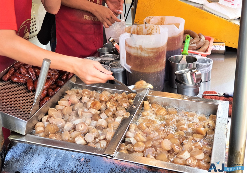 台中大甲美食 嘉家樂肉圓、東港肉圓、一路發綠豆沙、芋香包、康家阿嬤ㄟ粉腸、紅外線烤玉米
