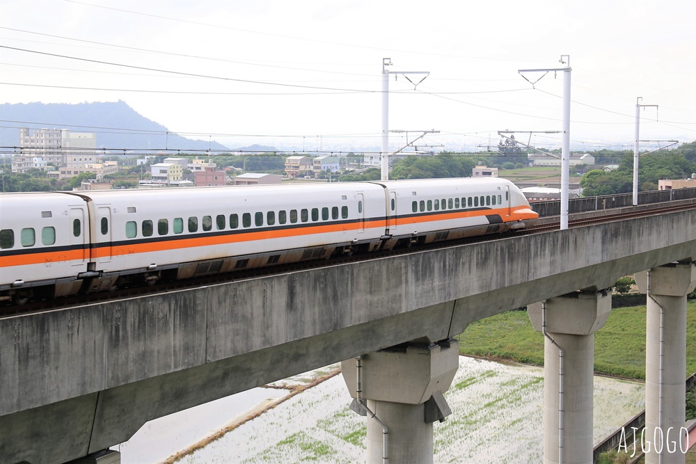 台中景點 水流東高鐵觀景台 近距離高鐵列車 順遊水流東桐花步道