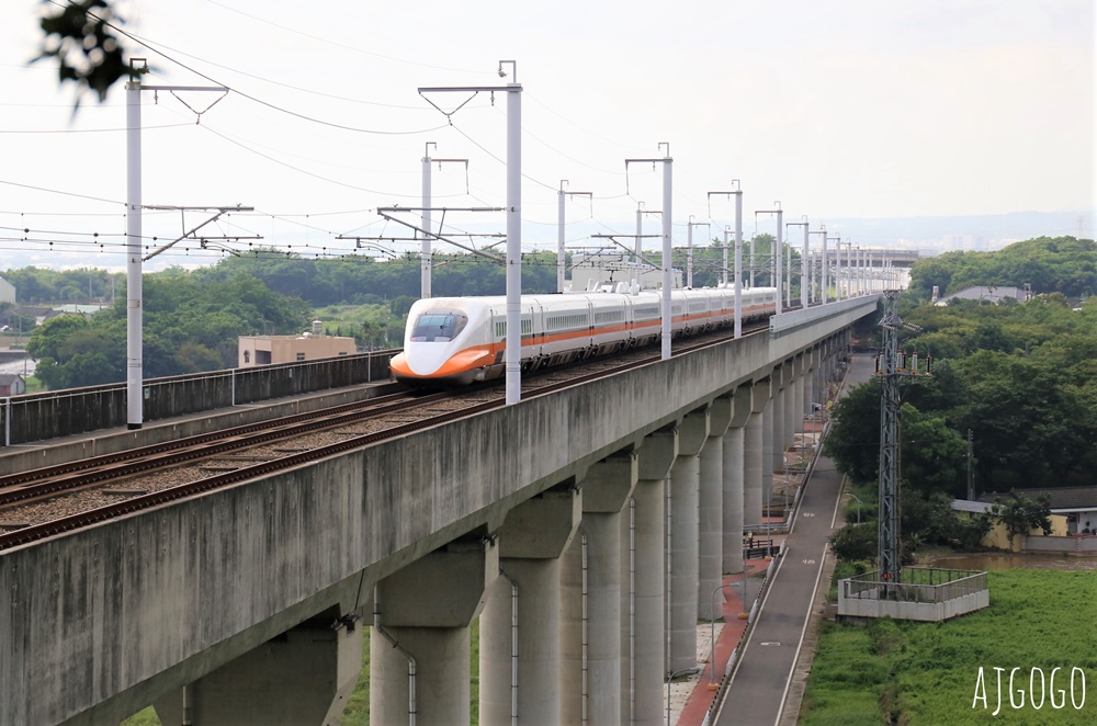 台中景點 水流東高鐵觀景台 近距離高鐵列車 順遊水流東桐花步道
