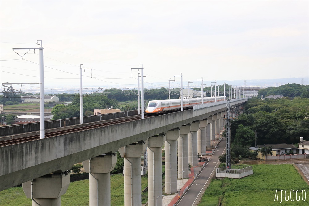 台中景點 水流東高鐵觀景台 近距離高鐵列車 順遊水流東桐花步道