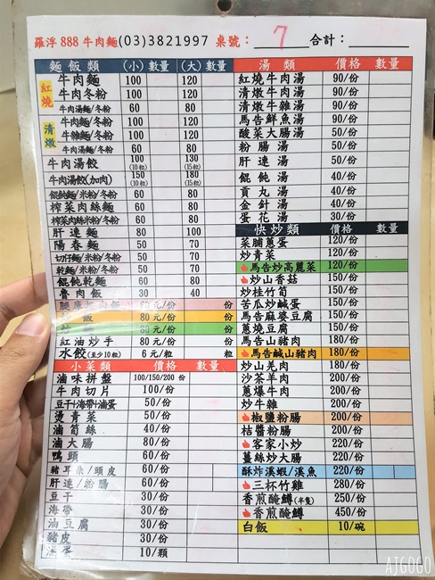 桃園美食 羅浮老紀888牛肉麵 羅馬公路外的小餐館 桃園復興區美食