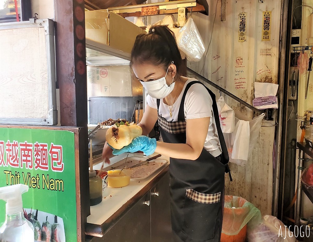 台中美食 小辣椒越南麵包 台中第三市場人氣小吃 用心製作的法國越南麵包