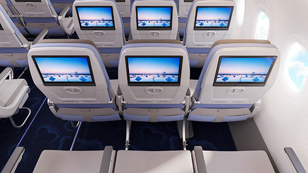 華航A321neo 新世代商務艙、經濟艙 全席位都有個人電視 娛樂系統 機上wifi