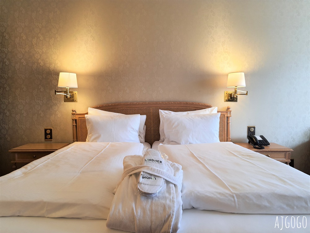 2026瑞士旅遊 因特拉根住宿 貝烏里瓦奇林德納大酒店 Grand Hotel Beau Rivage Interlaken 經典雙人房、早餐