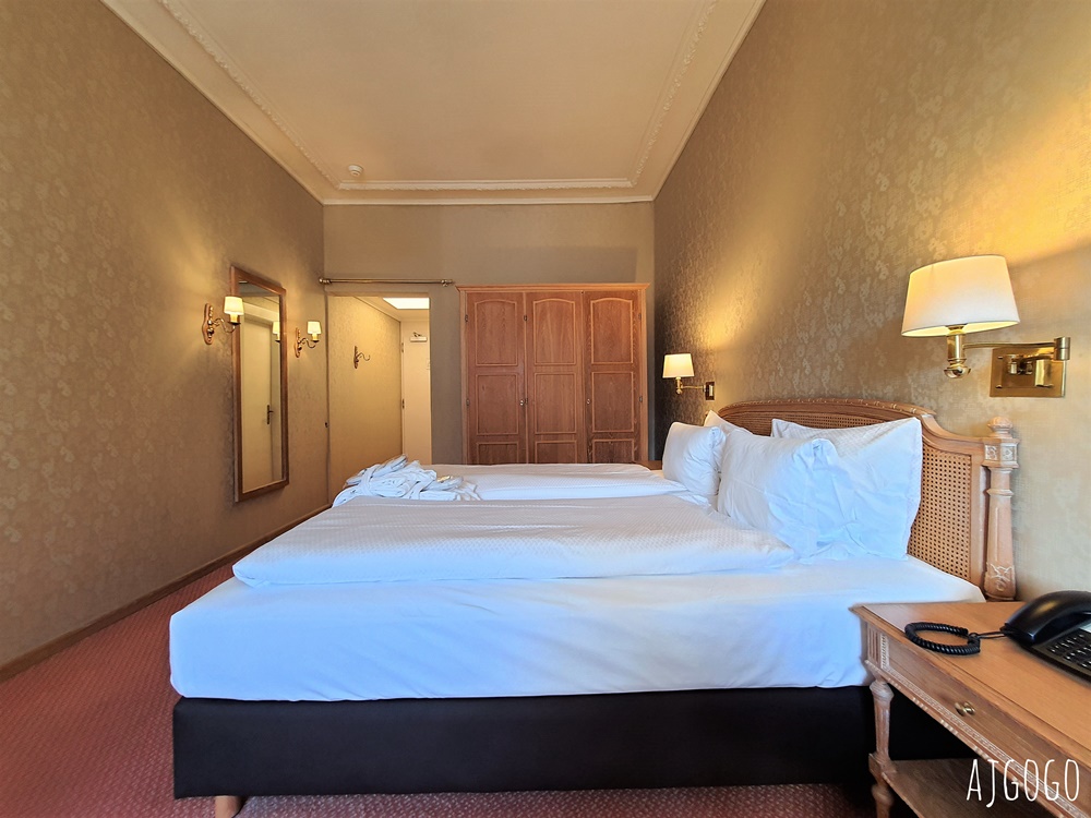 2026瑞士旅遊 因特拉根住宿 貝烏里瓦奇林德納大酒店 Grand Hotel Beau Rivage Interlaken 經典雙人房、早餐