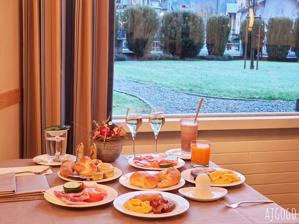 2026瑞士旅遊 因特拉根住宿 貝烏里瓦奇林德納大酒店 Grand Hotel Beau Rivage Interlaken 經典雙人房、早餐