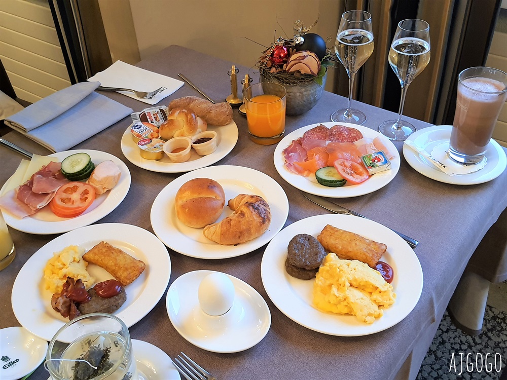 2026瑞士旅遊 因特拉根住宿 貝烏里瓦奇林德納大酒店 Grand Hotel Beau Rivage Interlaken 經典雙人房、早餐