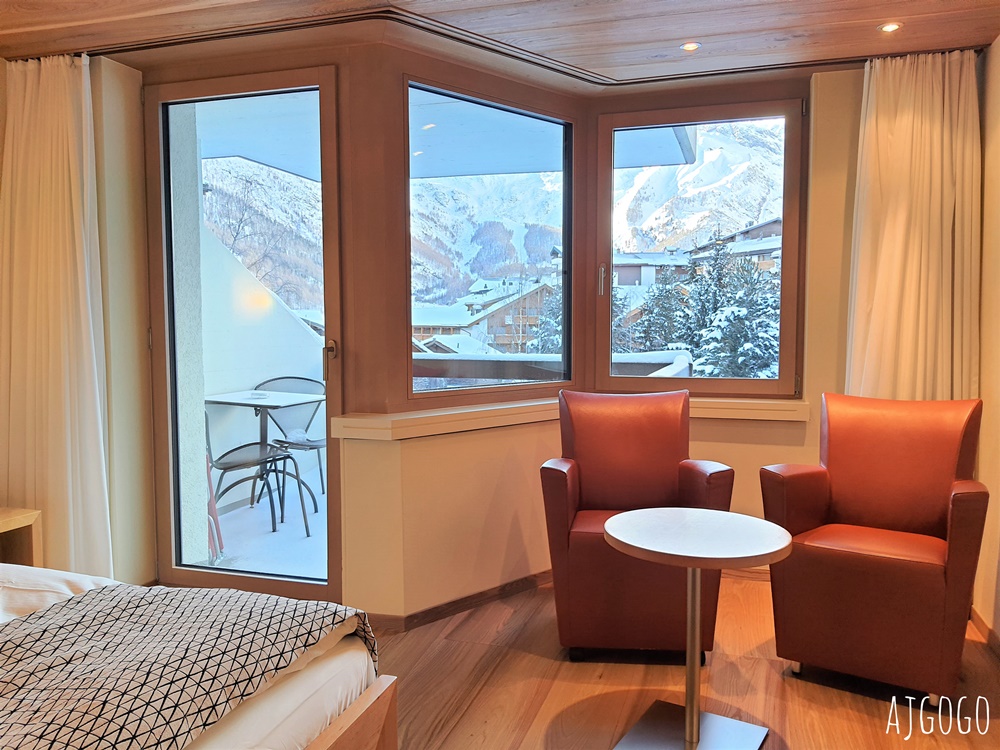 瑞士薩斯費住宿 薩斯費奧安林酒店 Hotel Allalin Saas-Fee 高級雙人房、早餐 瑞士旅遊推薦
