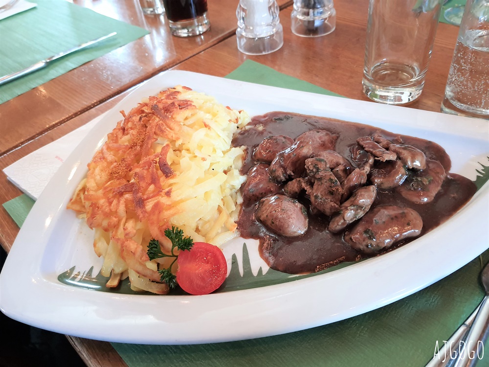 瑞士旅遊 薩斯費美食 Restaurant Zur Mühle 奧運滑雪金牌開的餐廳 起司火鍋、藍帶肉排好吃
