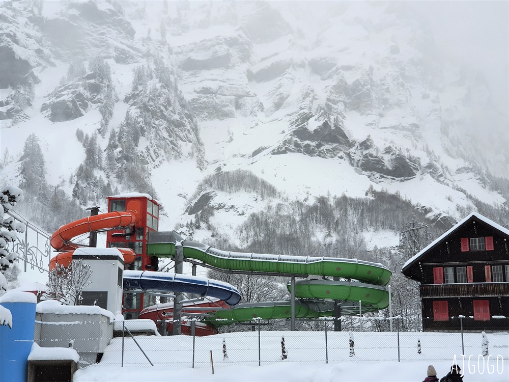 瑞士旅遊 洛伊克巴德溫泉區 Leukerbad Thermal bath 策馬特近郊泡溫泉的好地方
