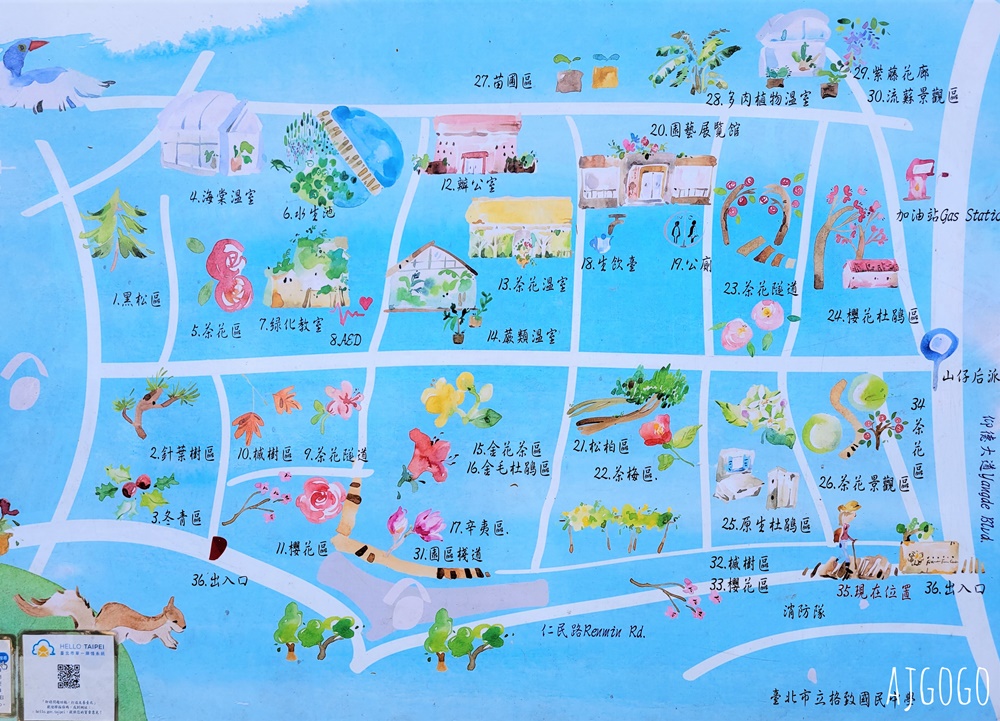 台北景點 台北花卉實驗中心 陽明山免費祕密花園 茶花、鬱金香、櫻花 台北一日遊推薦