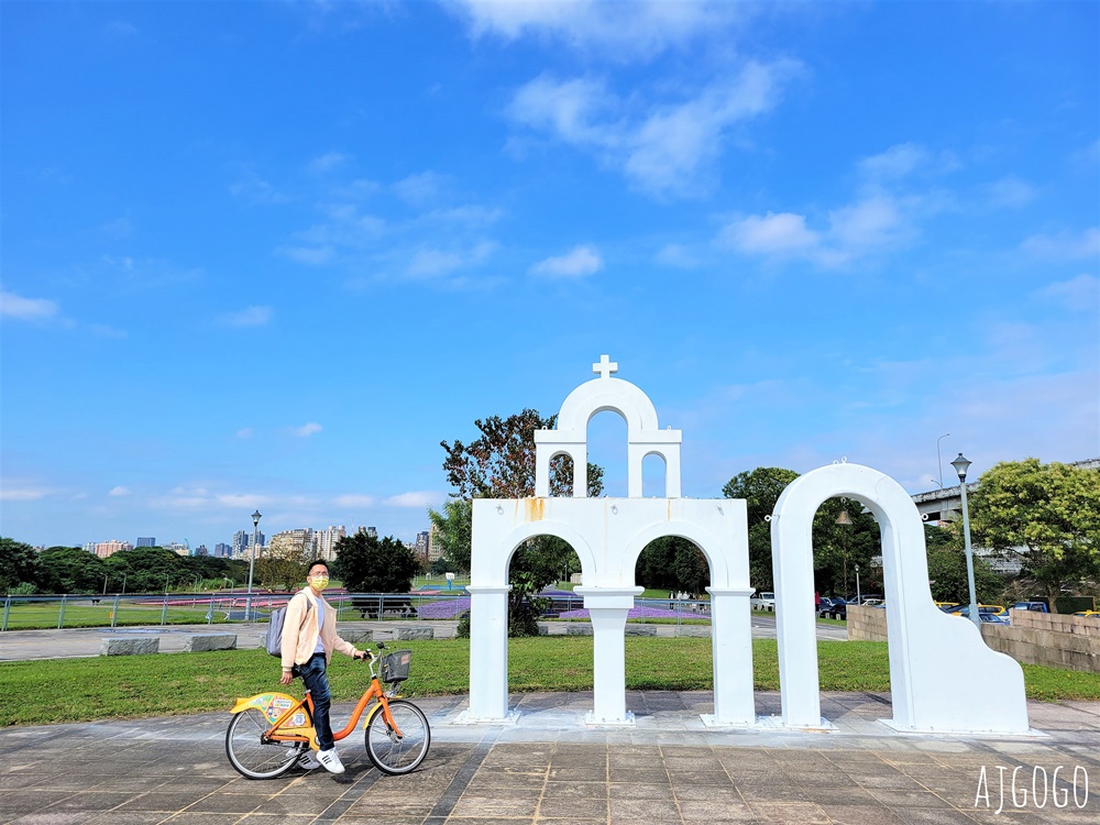 古亭河濱公園紫色花海 永福橋旁的台北免費景點 千坪河濱花毯地景