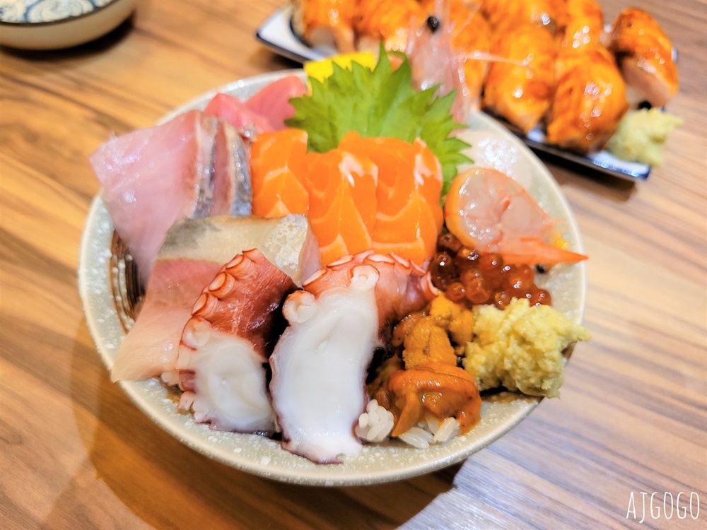 東港美食 龍允壽司 東港人吃的日本料理店 海鮮丼套餐很威