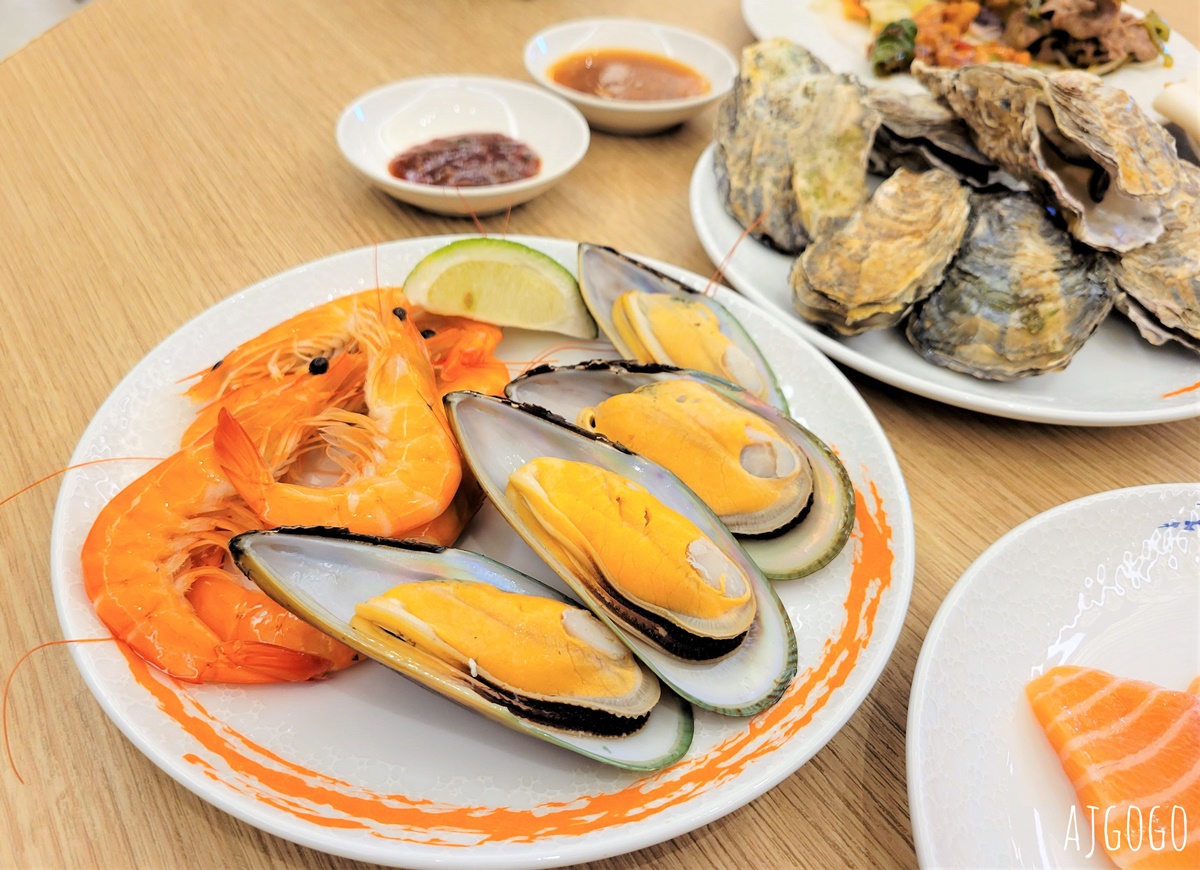 桃園美食 漢來海港桃園店 平日晚餐菜色 已改為 島語自助餐廳 品牌經營 @AJ的旅行地圖