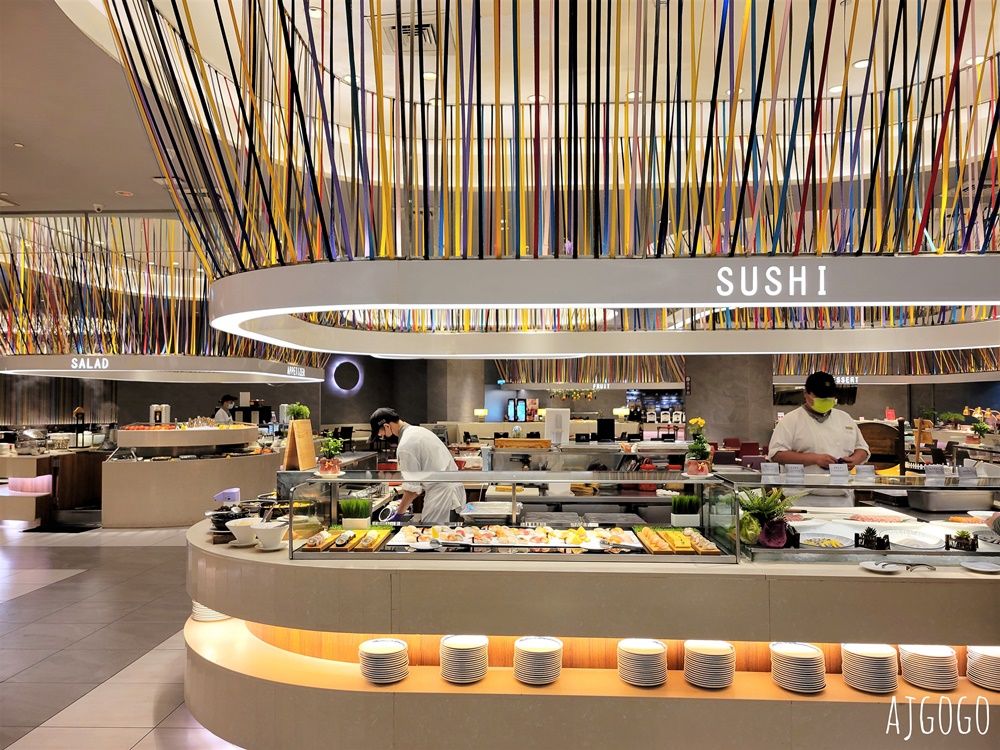 桃園美食 漢來海港桃園店 平日晚餐菜色 已改為 島語自助餐廳 品牌經營