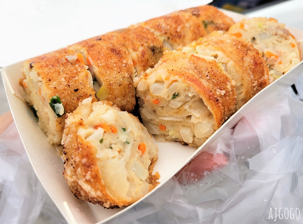嘉義美食 阿富網絲肉捲 嘉義東市場人氣小吃