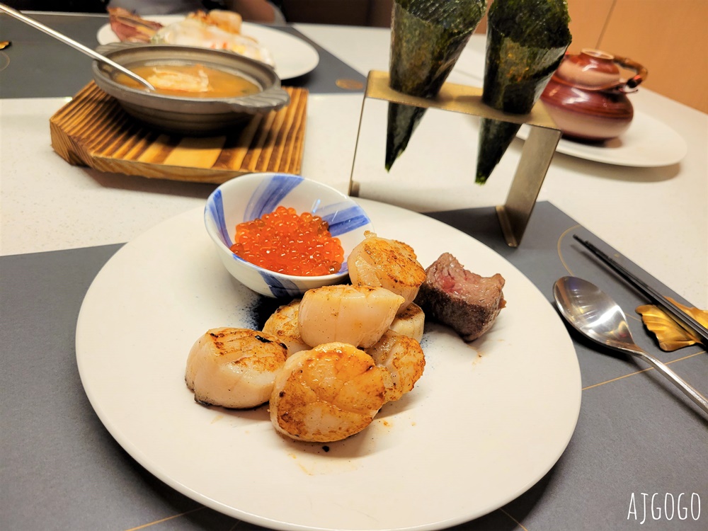 2026新竹美食 旭集竹北遠百店 平日晚餐吃到飽 一直吃干貝、鮭魚卵就對啦