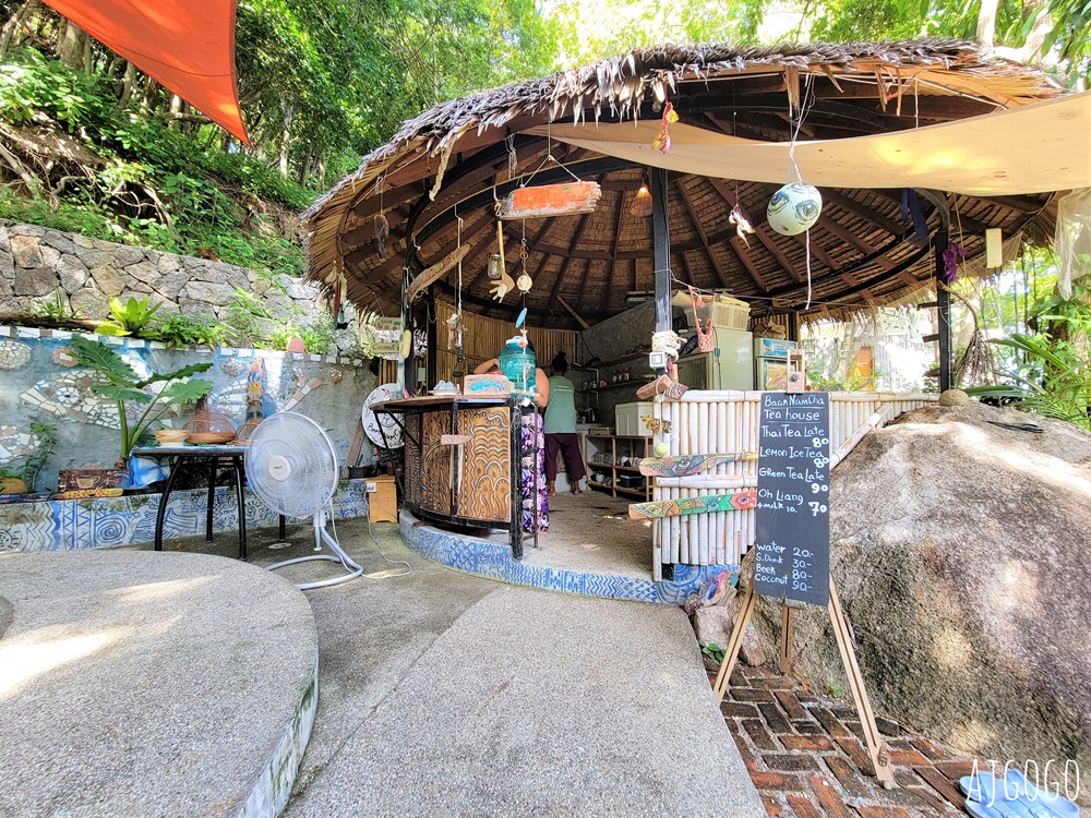 泰國旅遊 龜島海景咖啡廳與露天DIY工坊 Baan Talay / Baan Nam Cha 海洋碎玻璃手作課程