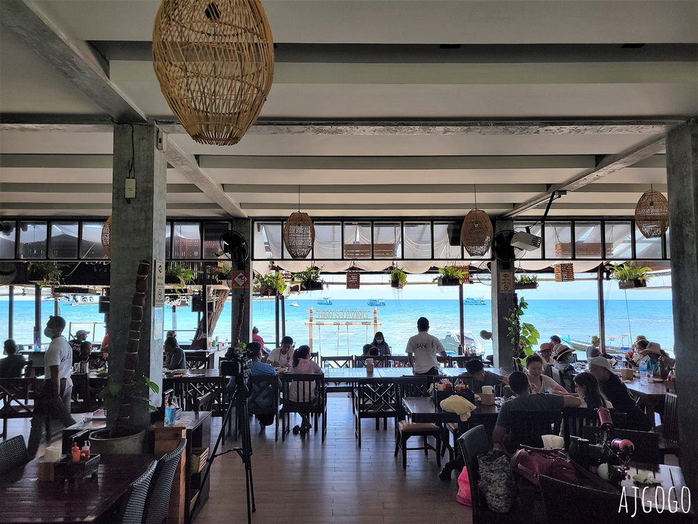 泰國旅遊 龜島美食 龜島潛水之家度假飯店 Ban’s diving resort restaurant 海景餐廳