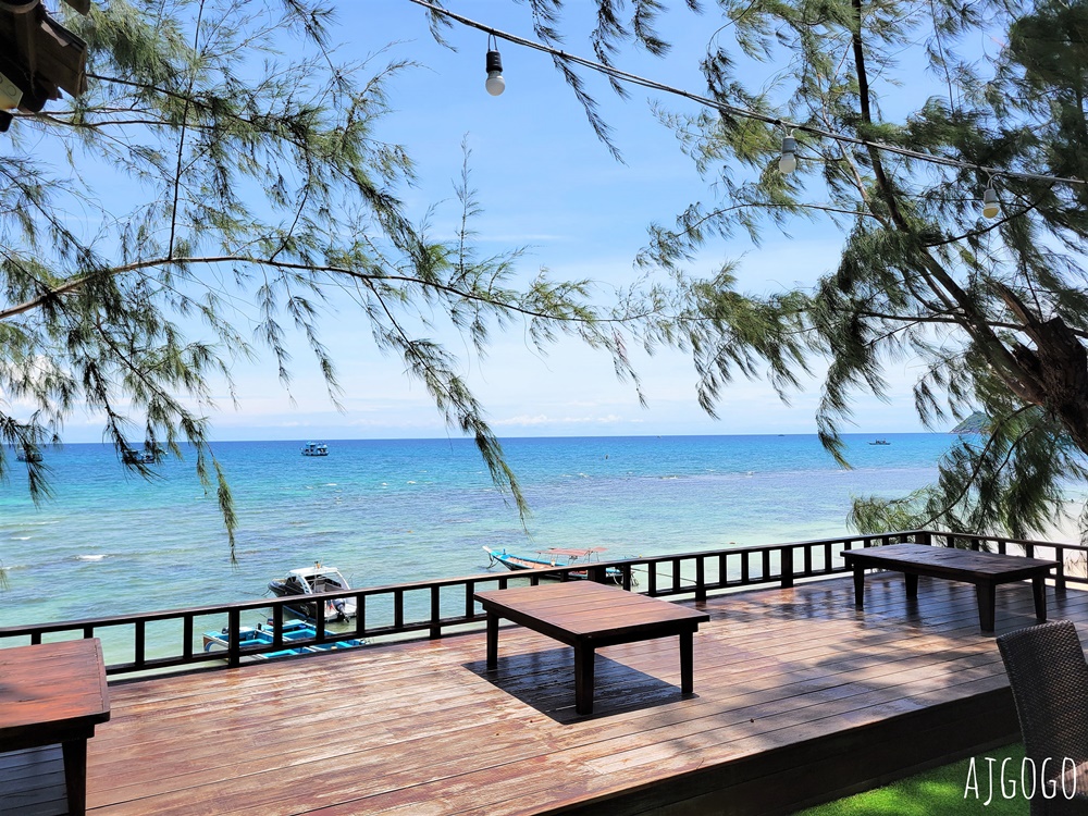 泰國旅遊 龜島美食 龜島潛水之家度假飯店 Ban’s diving resort restaurant 海景餐廳