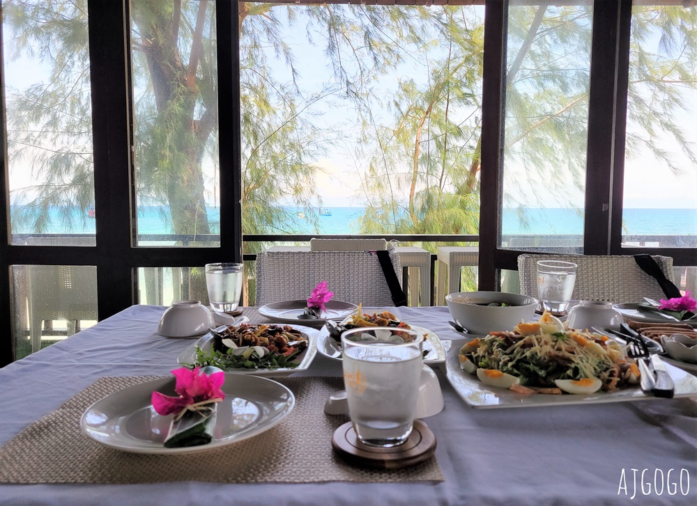 泰國旅遊 龜島美食 龜島潛水之家度假飯店 Ban’s diving resort restaurant 海景餐廳