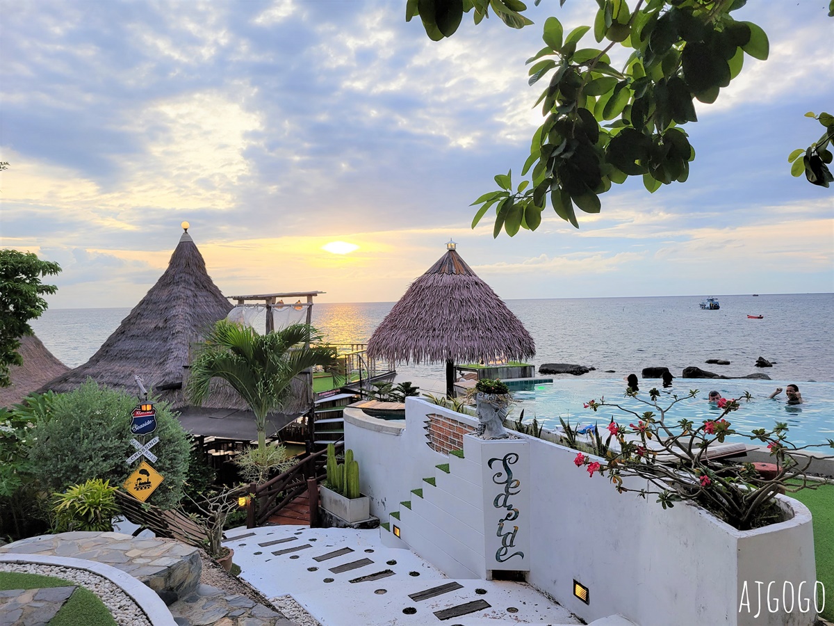 泰國旅遊 龜島美食 Seaside Bar & Restaurant 海景餐廳看夕陽好地方