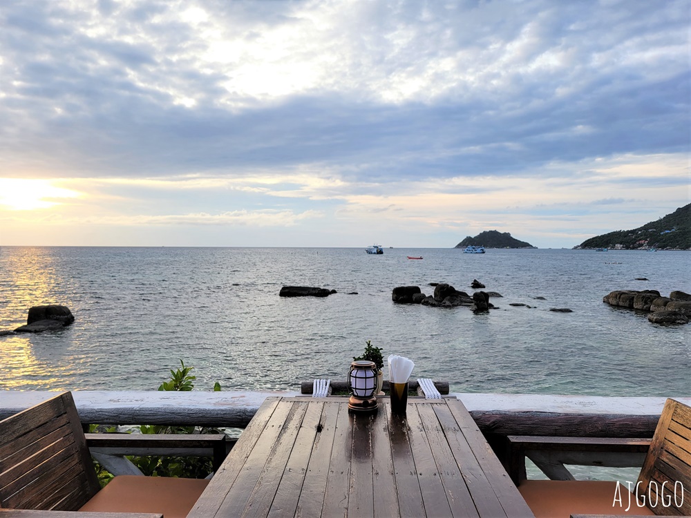 泰國旅遊 龜島美食 Seaside Bar & Restaurant 海景餐廳看夕陽好地方