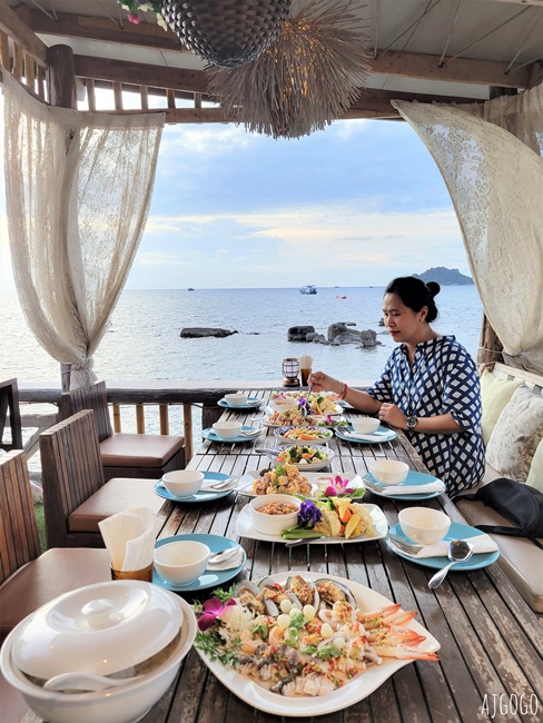 泰國旅遊 龜島美食 Seaside Bar & Restaurant 海景餐廳看夕陽好地方