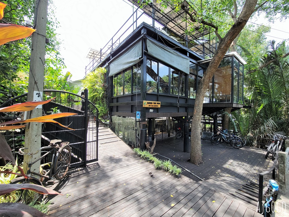曼谷自由行 曼谷樹屋旅館 Bangkok Tree House 網美森林系餐廳 河岸樹林裡的玻璃屋