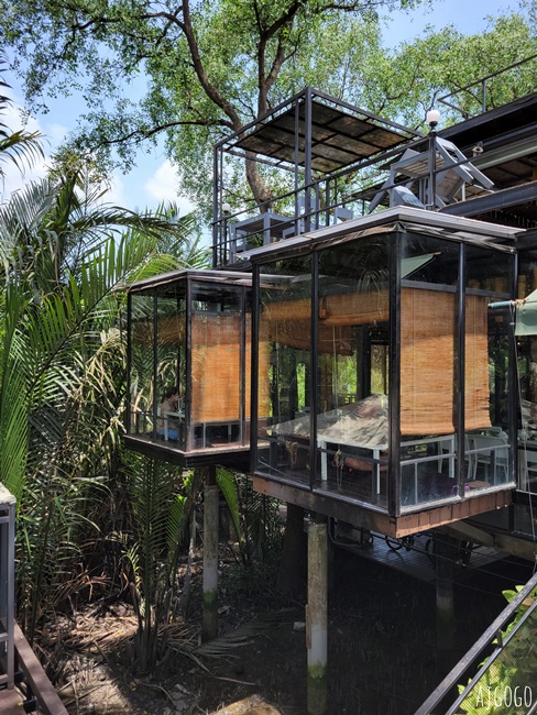 曼谷自由行 曼谷樹屋旅館 Bangkok Tree House 網美森林系餐廳 河岸樹林裡的玻璃屋