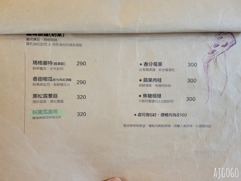 2026枋寮美食 木鋤造樸咖啡披薩餐廳 屏東美食推薦 台灣味烏魚子乳酪披薩