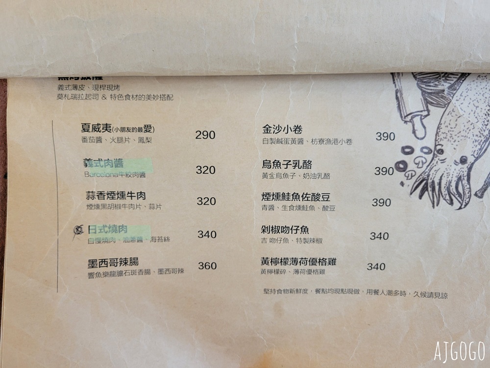 2026枋寮美食 木鋤造樸咖啡披薩餐廳 屏東美食推薦 台灣味烏魚子乳酪披薩