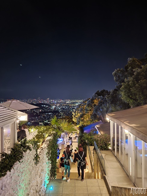 台北美食 屋頂上THE TOP 陽明山最有名的夜景餐廳 夜景100分
