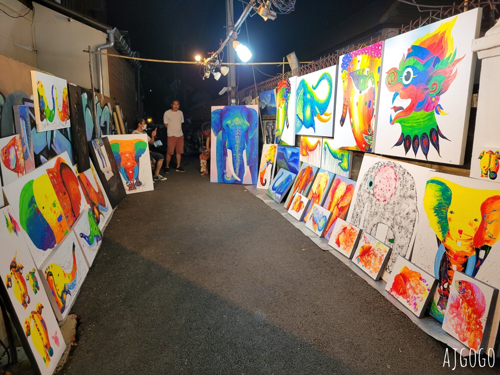 2026清邁自由行 周六夜市 Wua Lai Walking Street 古城外的觀光市集 文創商品多
