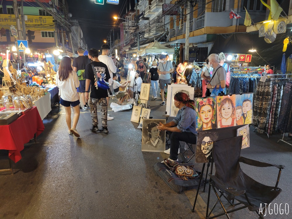 2026清邁自由行 周六夜市 Wua Lai Walking Street 古城外的觀光市集 文創商品多