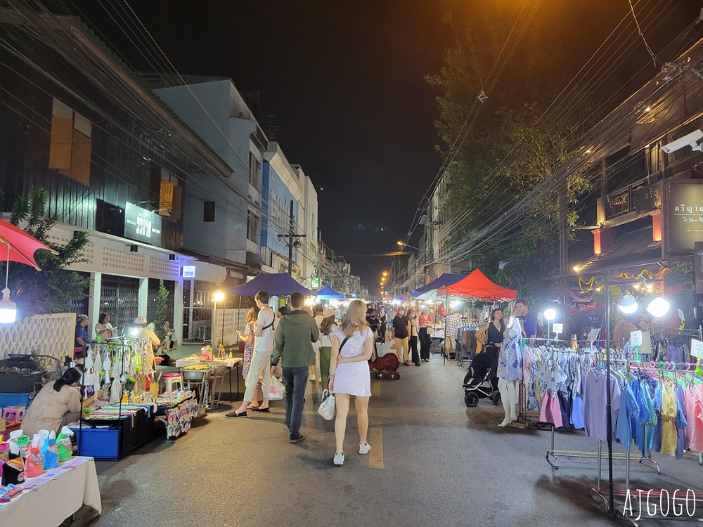 2026清邁自由行 周六夜市 Wua Lai Walking Street 古城外的觀光市集 文創商品多