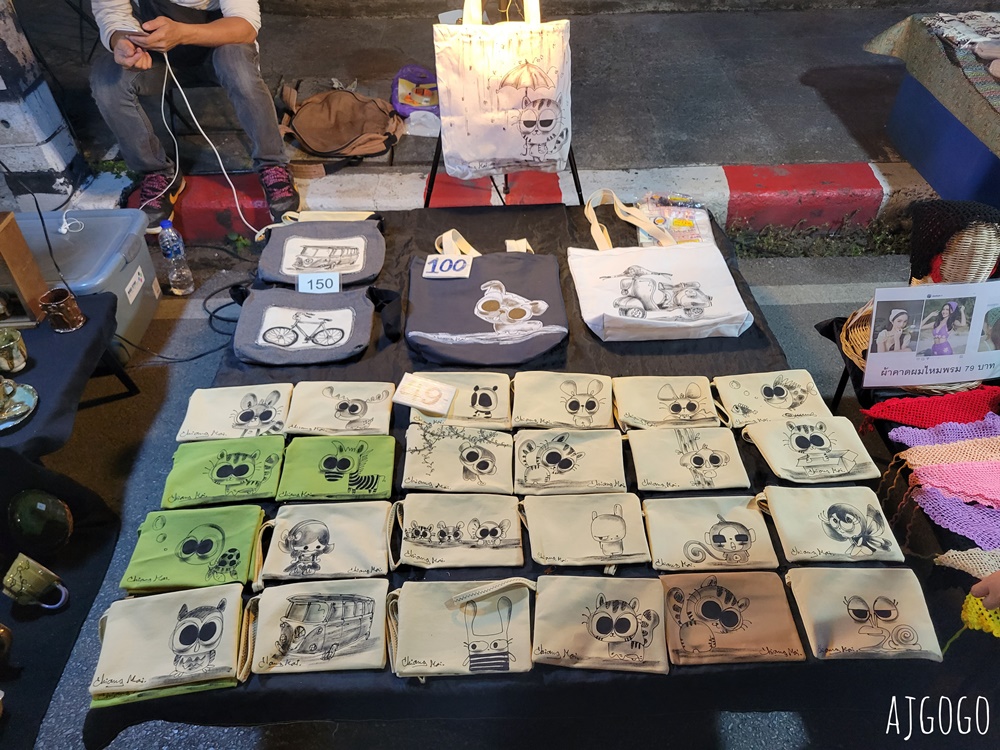 2026清邁自由行 周六夜市 Wua Lai Walking Street 古城外的觀光市集 文創商品多