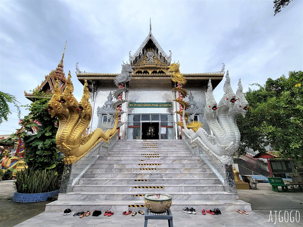 泰國旅遊 泰國最高佛像 Wat Muang 紅統廊曼寺的巨大金佛