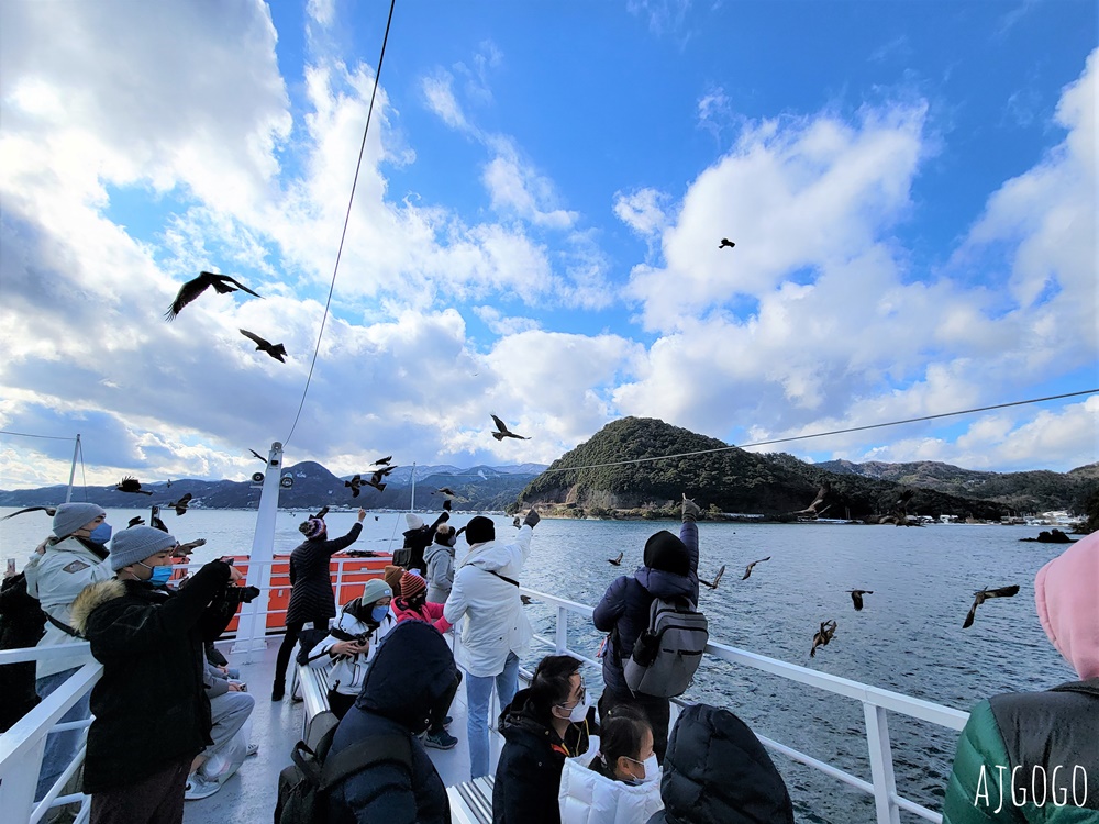 2026海之京都 伊根灣遊覽船 從海上遠眺百年舟屋群 與老鷹一起航行