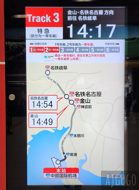 2026名古屋機場交通 28分鐘直達名古屋車站 名古屋自由行