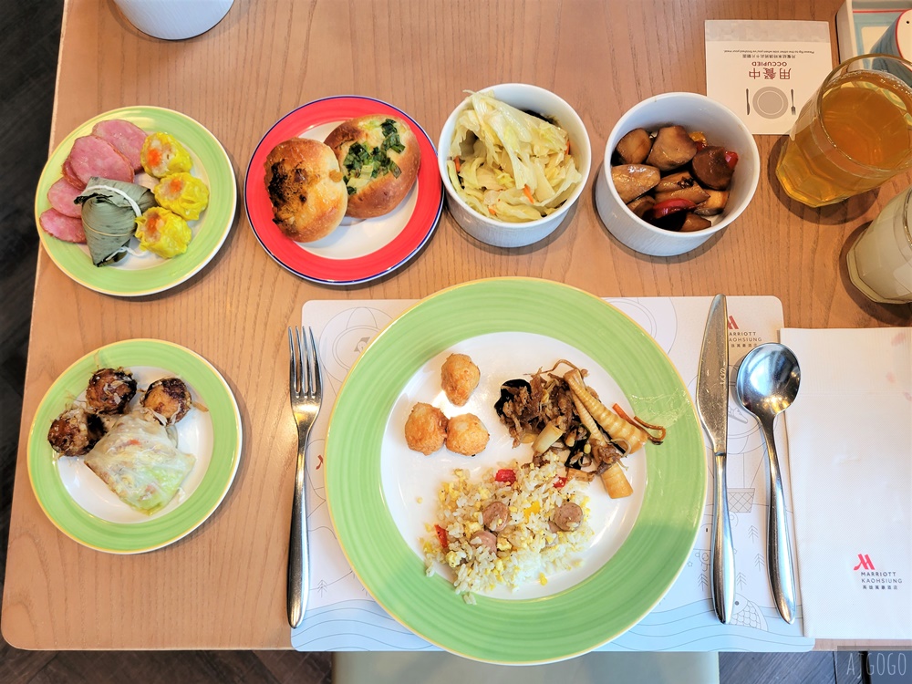 高雄萬豪酒店早餐 豪享自助餐廳 菜色超多 高雄美食