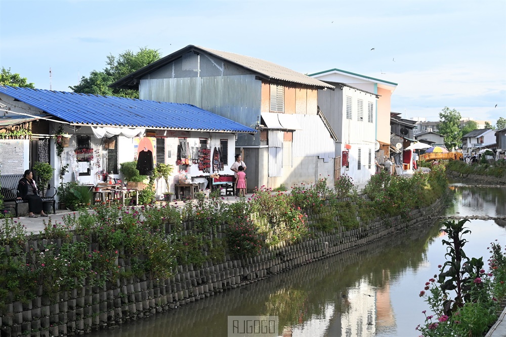 2026清邁自由行 湄卡運河市集 Khlong Mae Kha 古護城河改造日泰混搭風格夜市