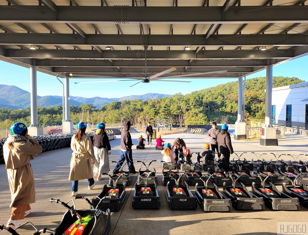 2026釜山自由行 Skyline Luge 天際斜坡滑車 釜山景點 好玩刺激的無舵雪橇車
