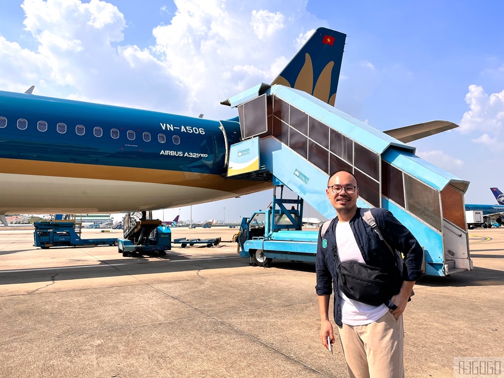越南航空評價 桃園機場-胡志明市-富國島 A321經濟艙飛機餐 胡志明機場轉機