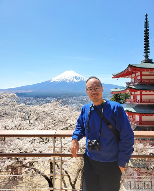 富士山景點 新倉山淺間公園展望台 忠靈塔、富士山、滿山櫻花 日本旅遊