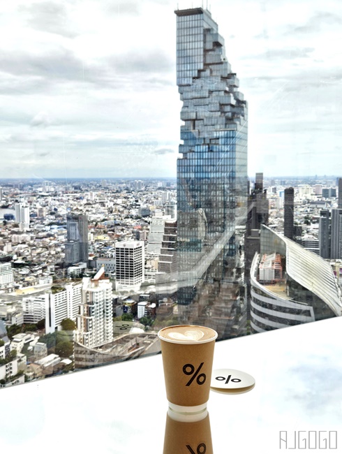 曼谷自由行 % Arabica Bangkok Empire Tower 高樓景觀咖啡廳 王權瑪哈納功大廈