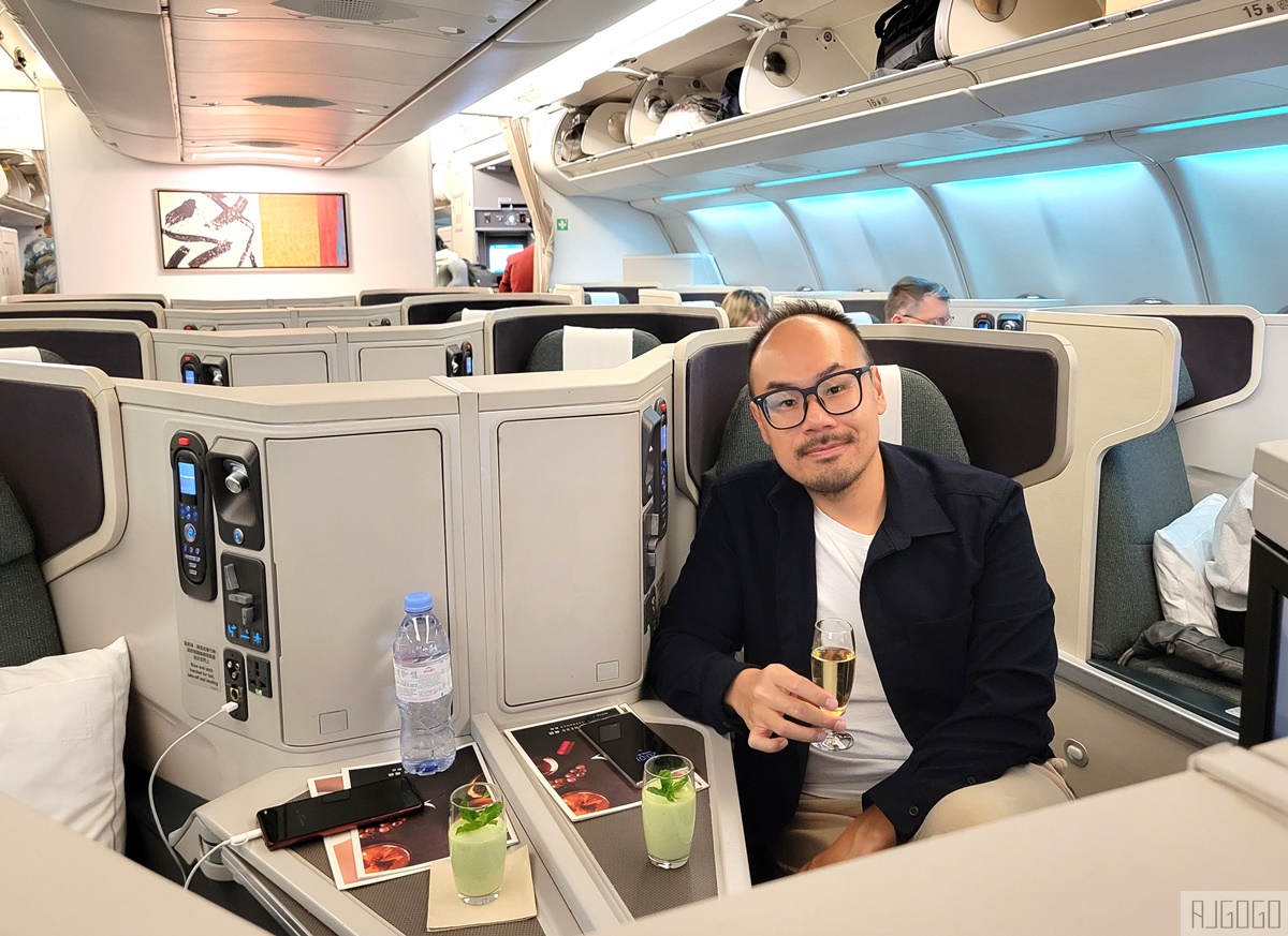 國泰航空評價 A330-300商務艙飛機餐 香港HKG-曼谷BKK 開箱CX617