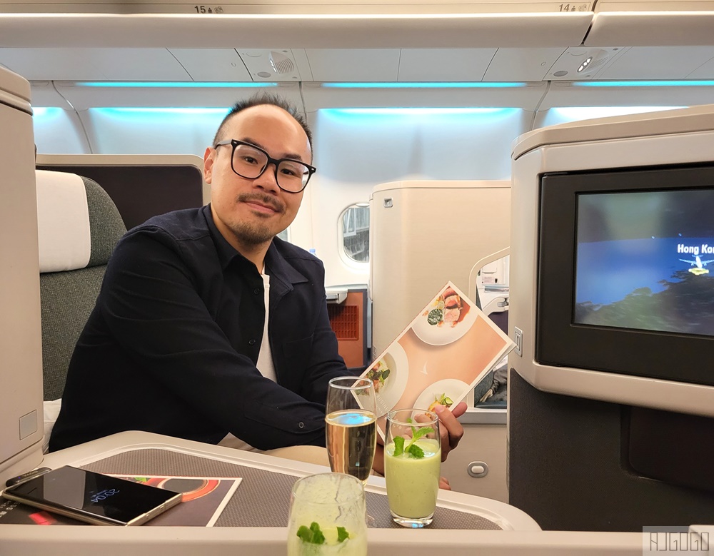 國泰航空評價 A330-300商務艙飛機餐 香港HKG-曼谷BKK 開箱CX617