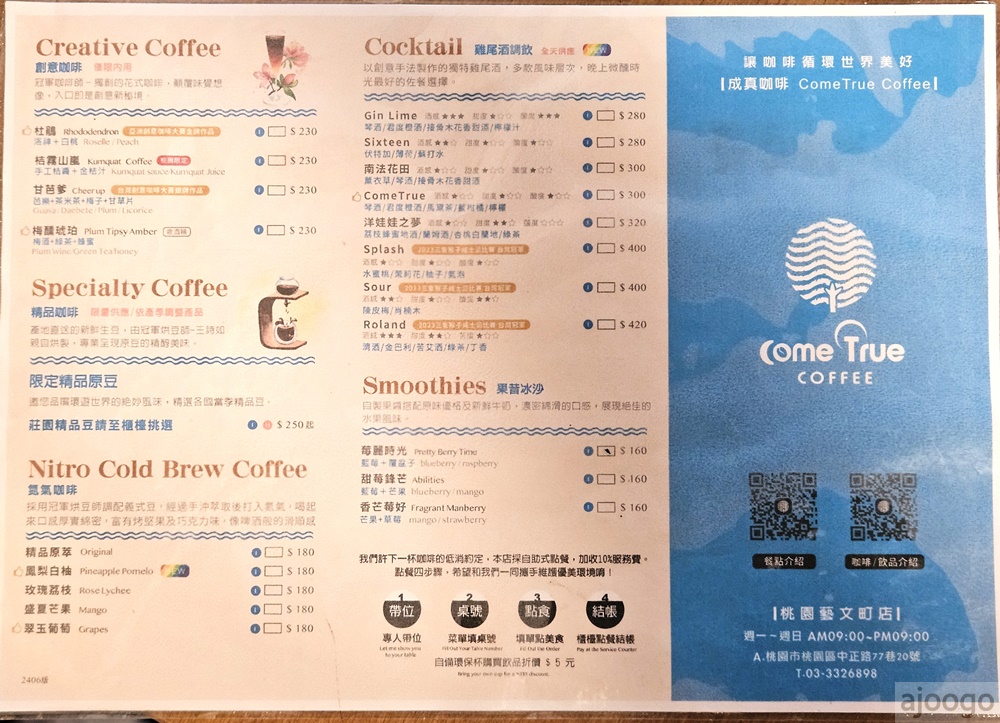 桃園美食 成真咖啡 桃園77藝文町 桃園不限時咖啡館